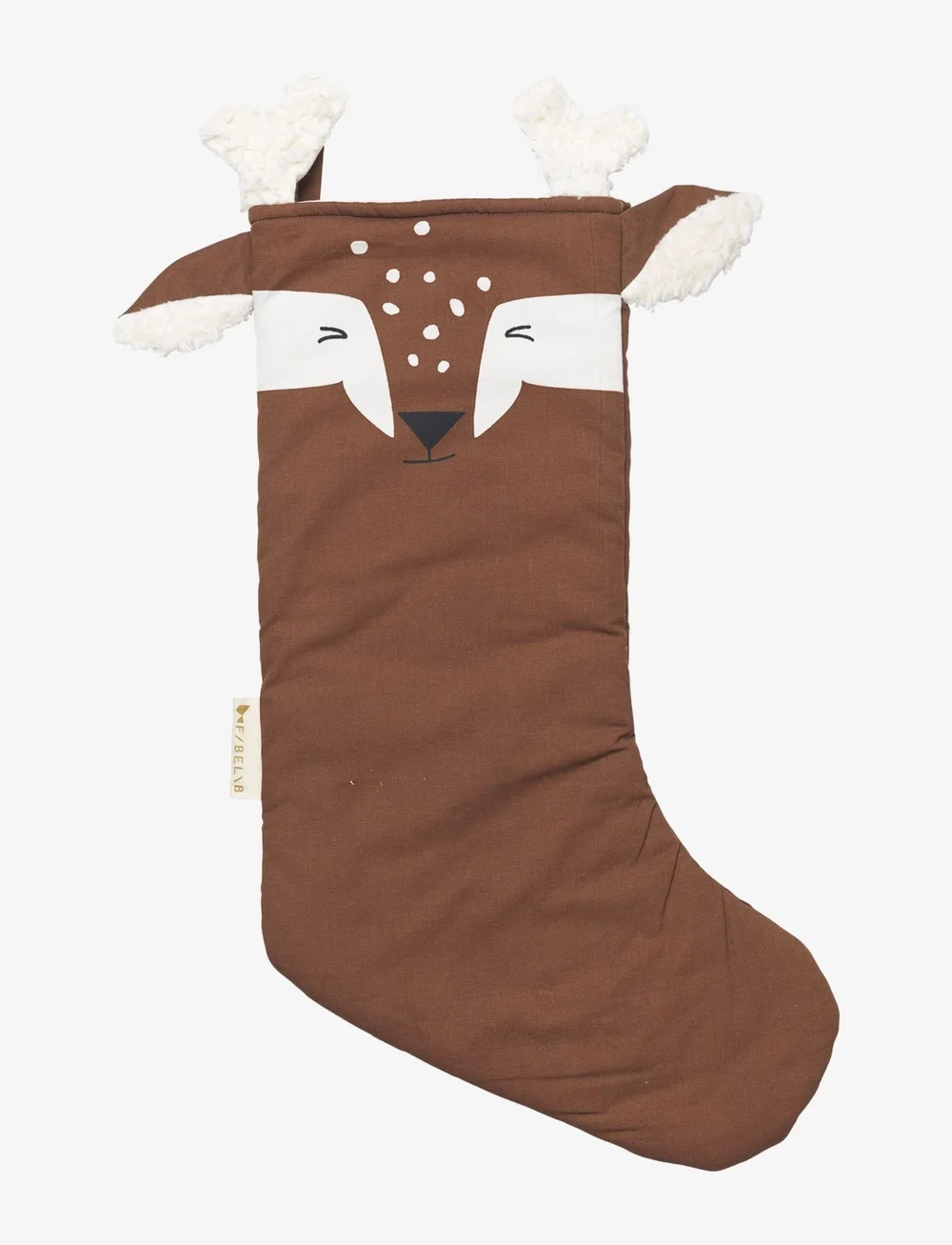 Fabelab - Christmas Stocking Deer - Chestnut - dekorativt tilbehør - chestnut - 0