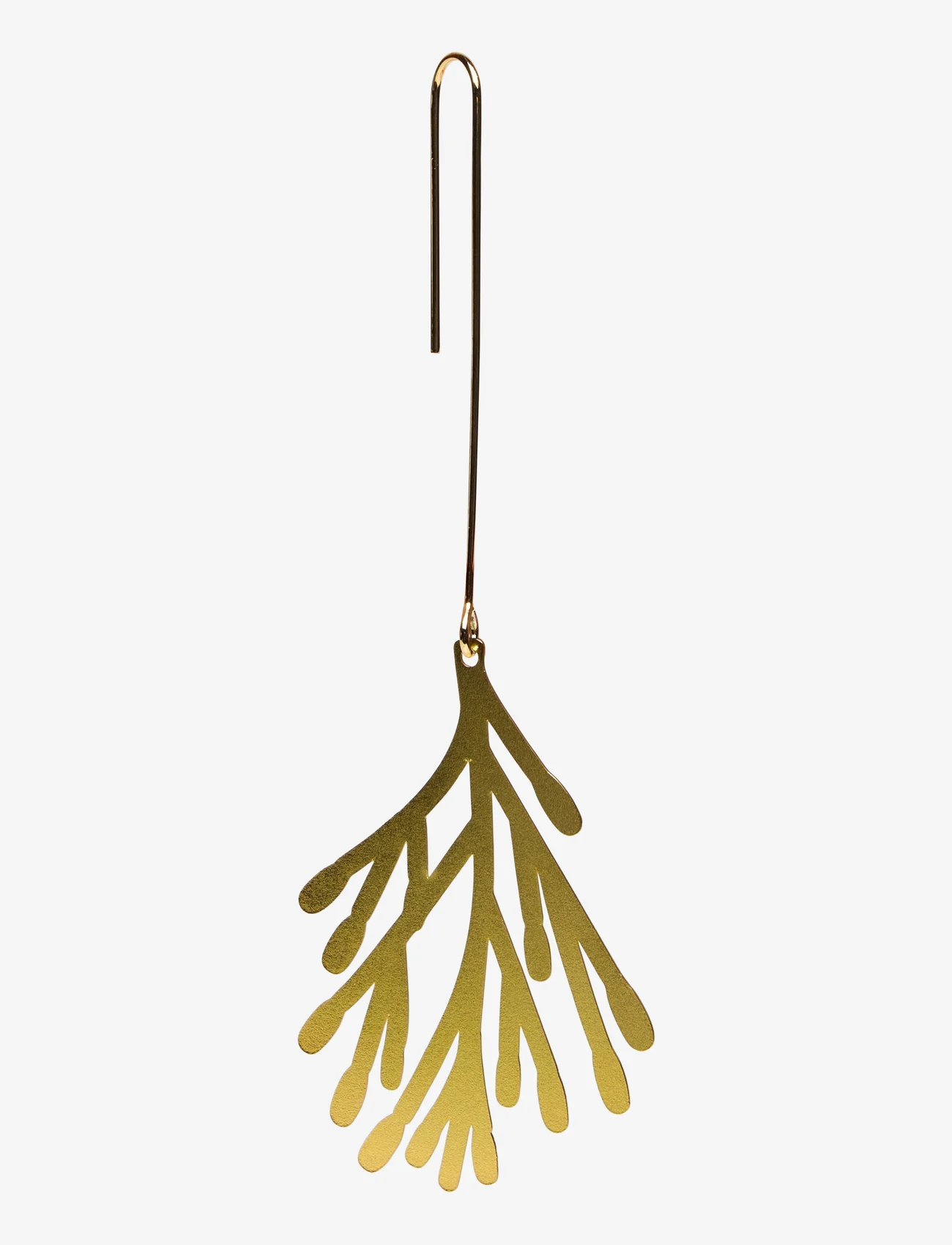 Fabelab - Christmas Ornaments Yule Greens - 3 pack - Golden Metal - decorations - gold - 1