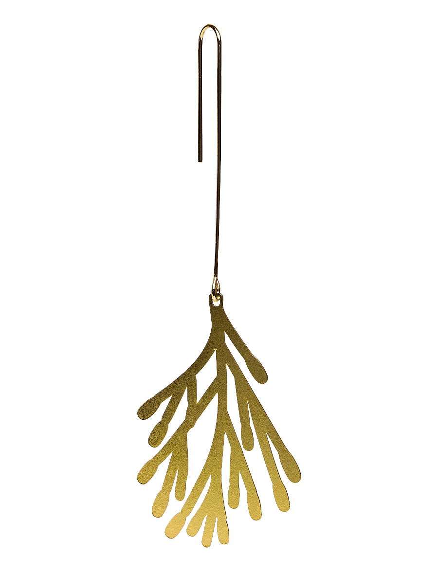 Fabelab - Christmas Ornaments Yule Greens - 3 pack - Golden Metal - dekorative wohnaccessoires - gold - 2