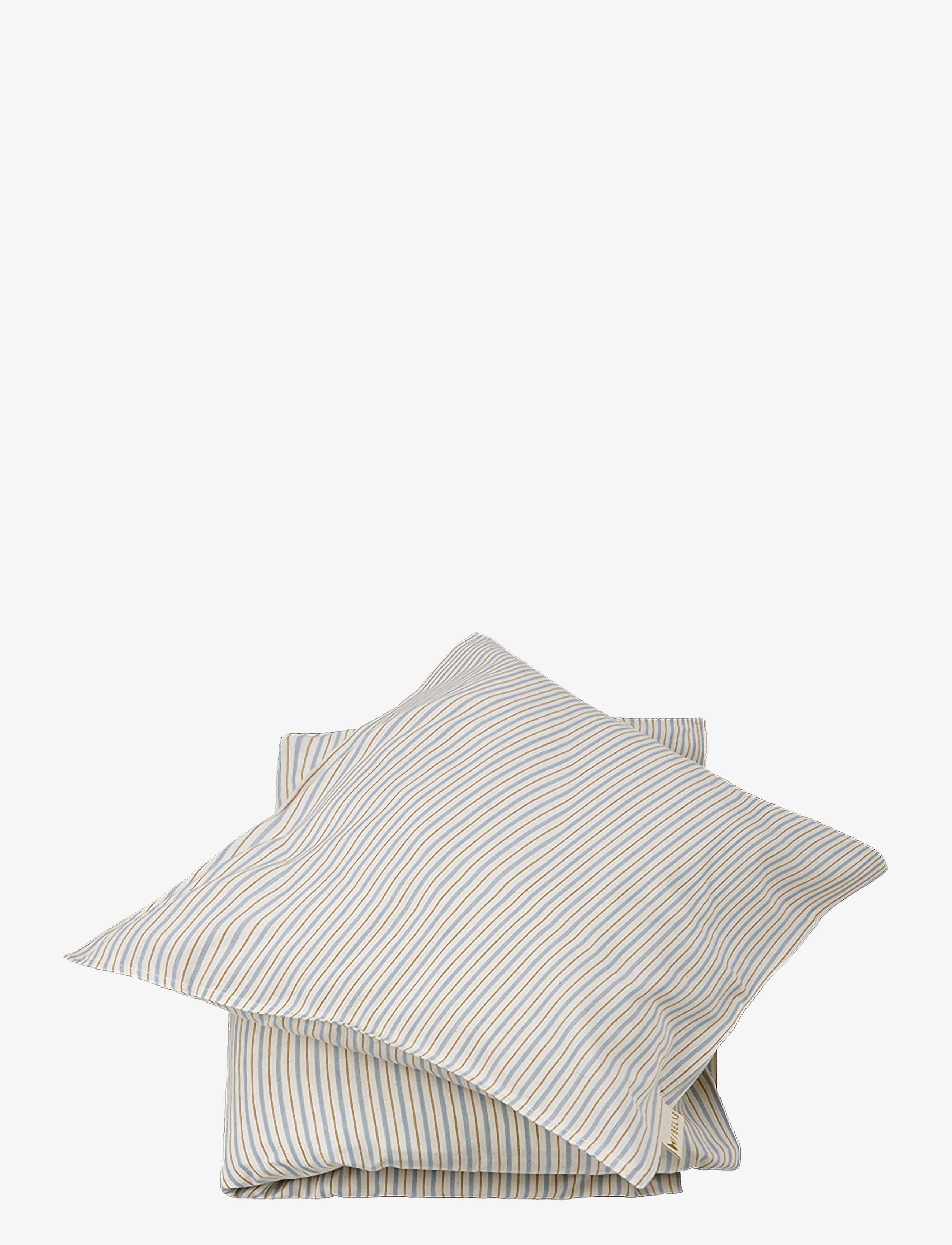 Fabelab Bedding Baby - Cottage Blue Stripes - Fabelab - COTTAGE BLUE/NATURAL/CARAMEL STRIPES / grey