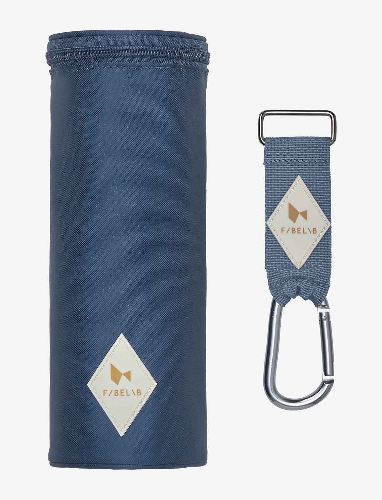 Fabelab - Insulated Bottle Bag w. Pram Strap - Navy - accessoires pour bouteille d'eau - navy - 0