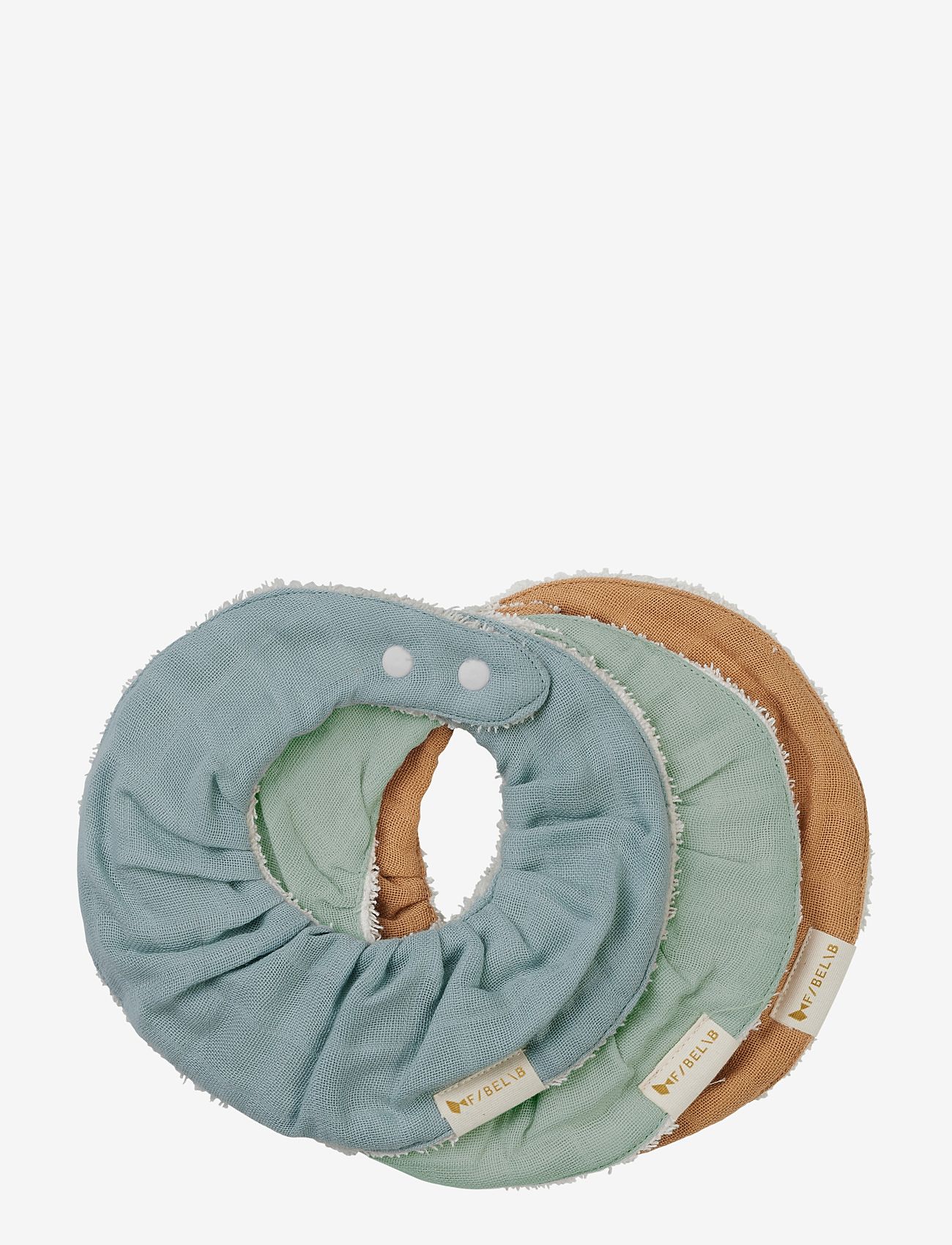 Fabelab - Ruffle bib - Cottage Blue Mix - 3 p - multi colours - 0