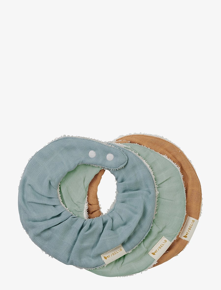 Fabelab - Ruffle bib - Cottage Blue Mix - 3 p - multi colours - 0