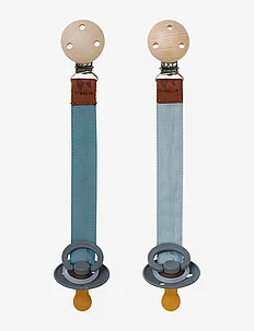 Pacifier Strap - Blue Spruce Mix - 2 pack, Fabelab