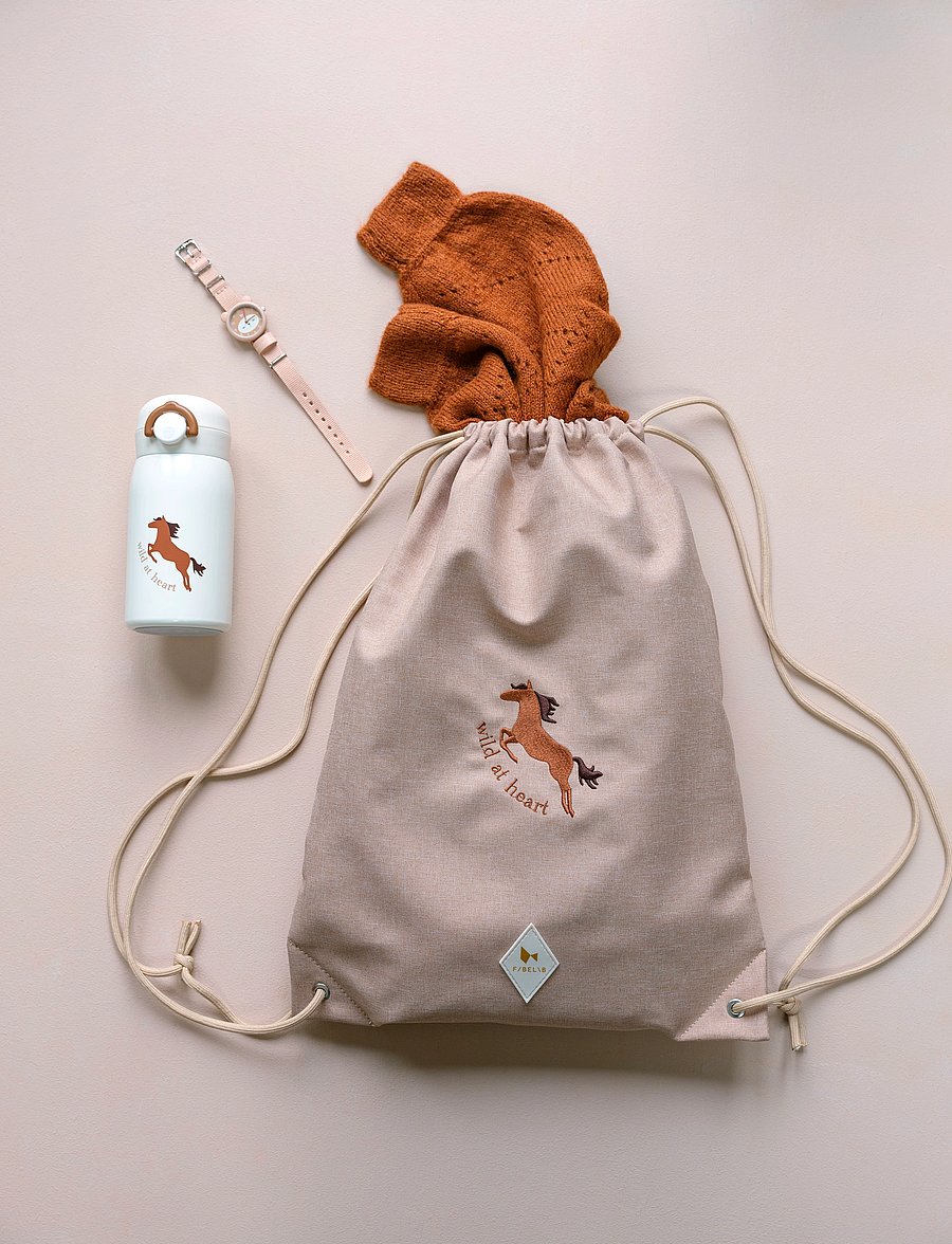 Fabelab - String Bag - Wild at Heart - sporttaschen - caramel - 0