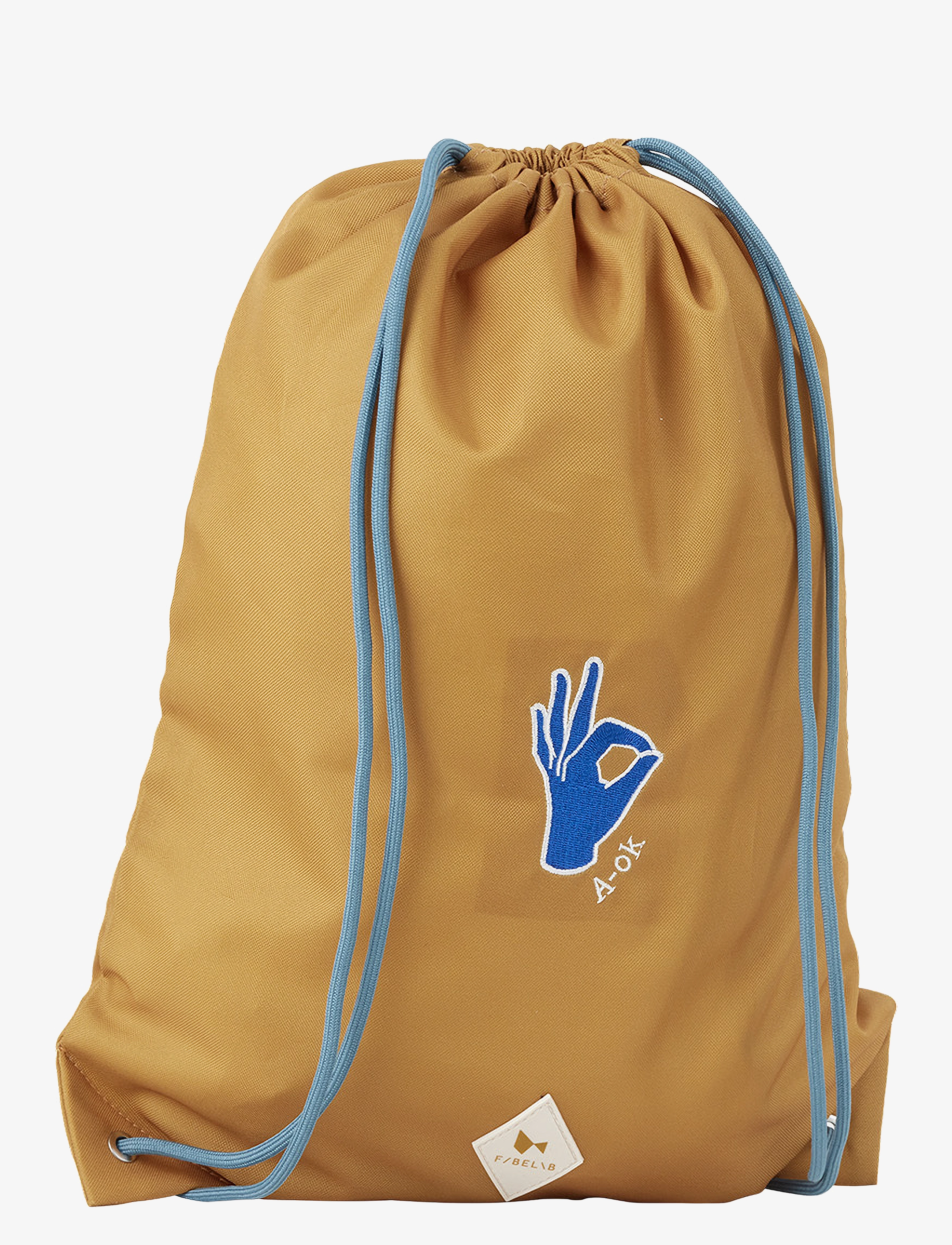 FABELAB String Tasche - A-Ok Braun - One Size - Kinder
