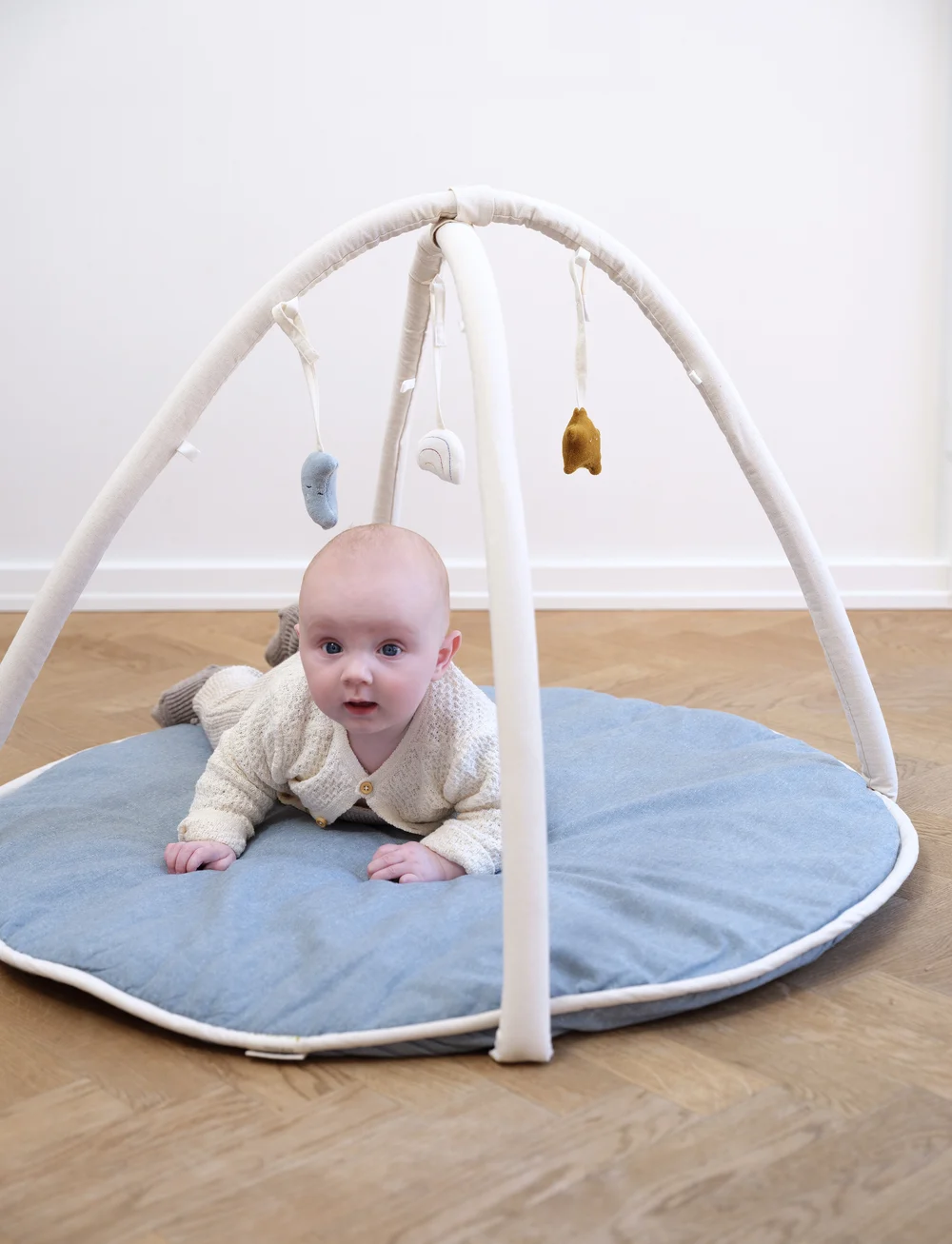 Fabelab - Playgym - Blue Spruce Chambray - mata podłogowa dla dzieci - blue spruce - 0