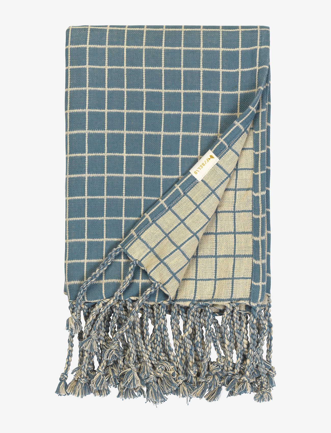 Fabelab - Blanket - Grid - die niedrigsten preise - blue spruce - 0