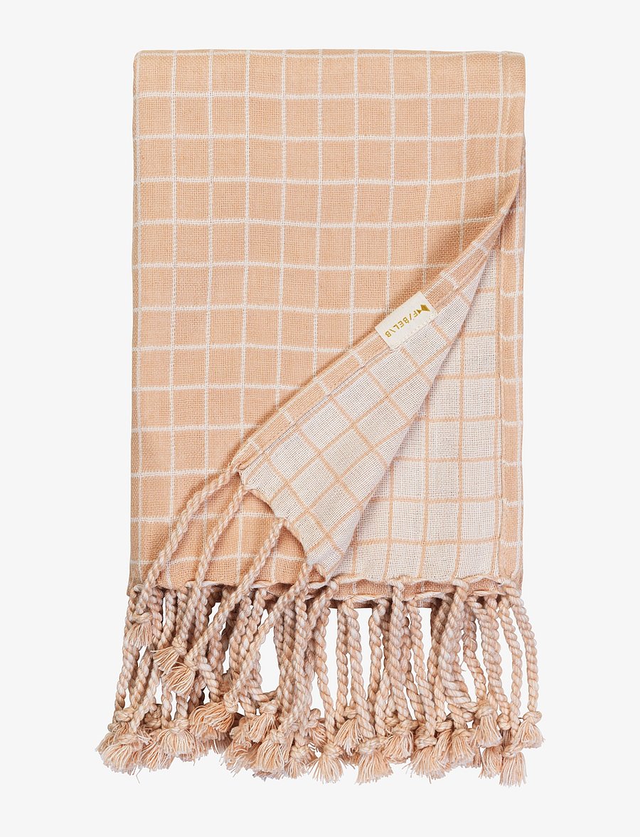 Fabelab - Blanket - Grid - barnateppi - dusty rose - 0