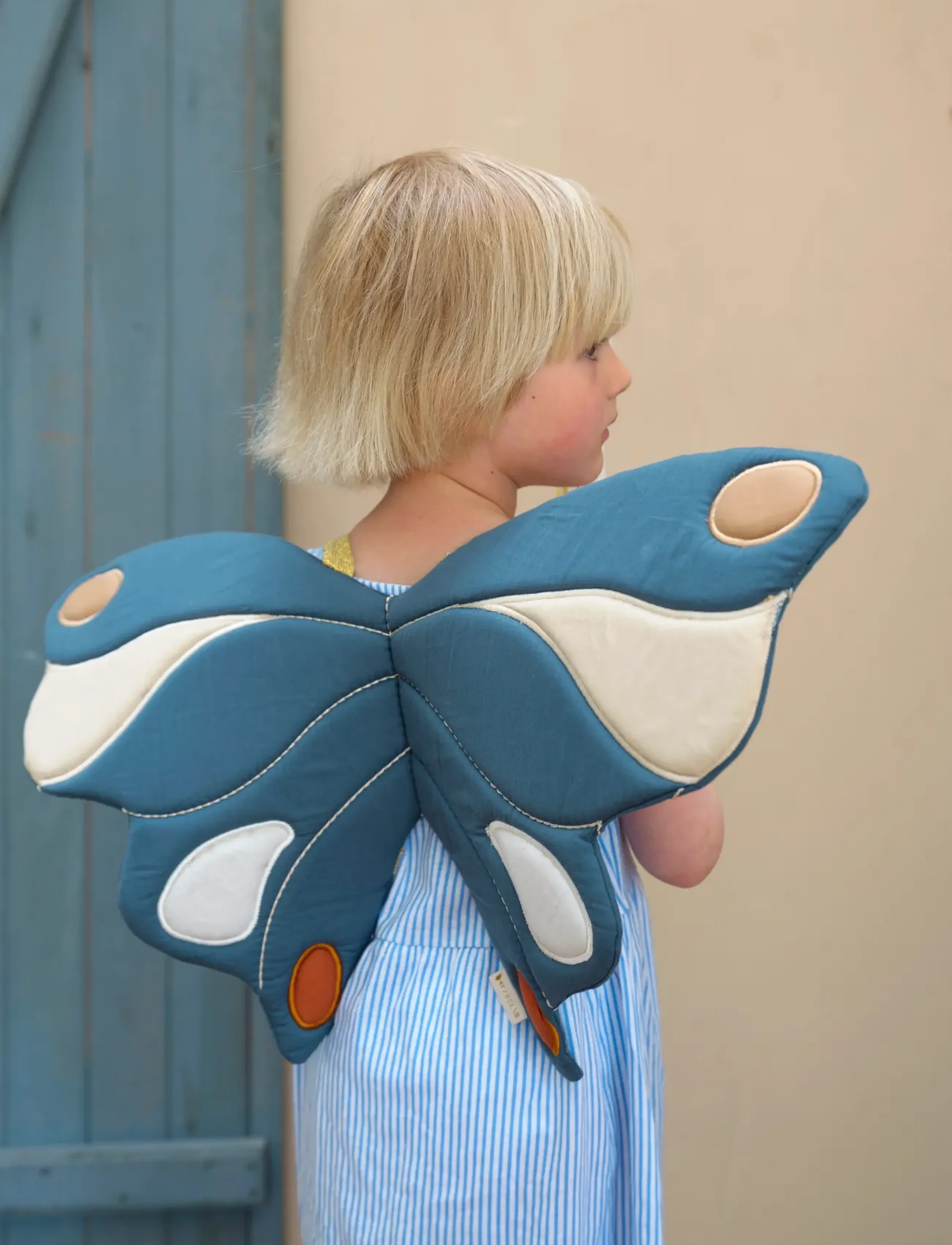 Fabelab Dress-Up Wings Butterfly, Børn, Character Costumes, Blå, Str: ONE SIZE