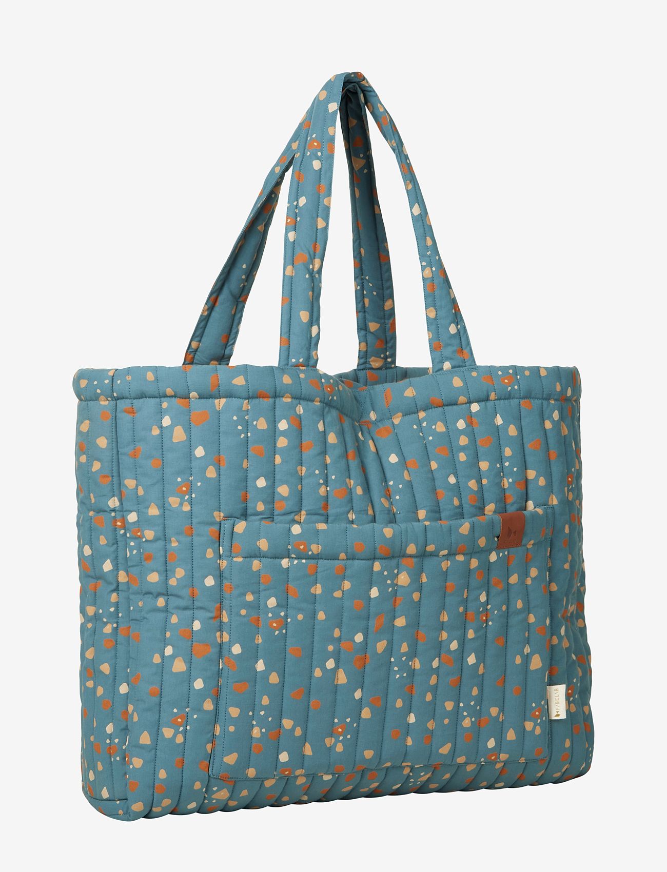 Fabelab - Quilted Tote Bag - Cobblestone - meigikotid ja väikesed kotid - blue spruce - 1