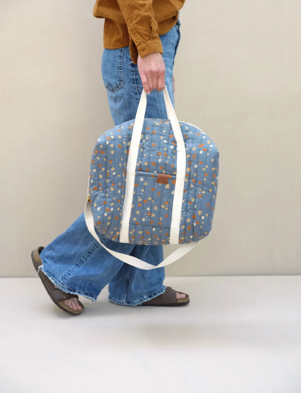 Fabelab - Quilted Gym Bag - Small - Cobblesto - sportstasker - blue spruce - 0