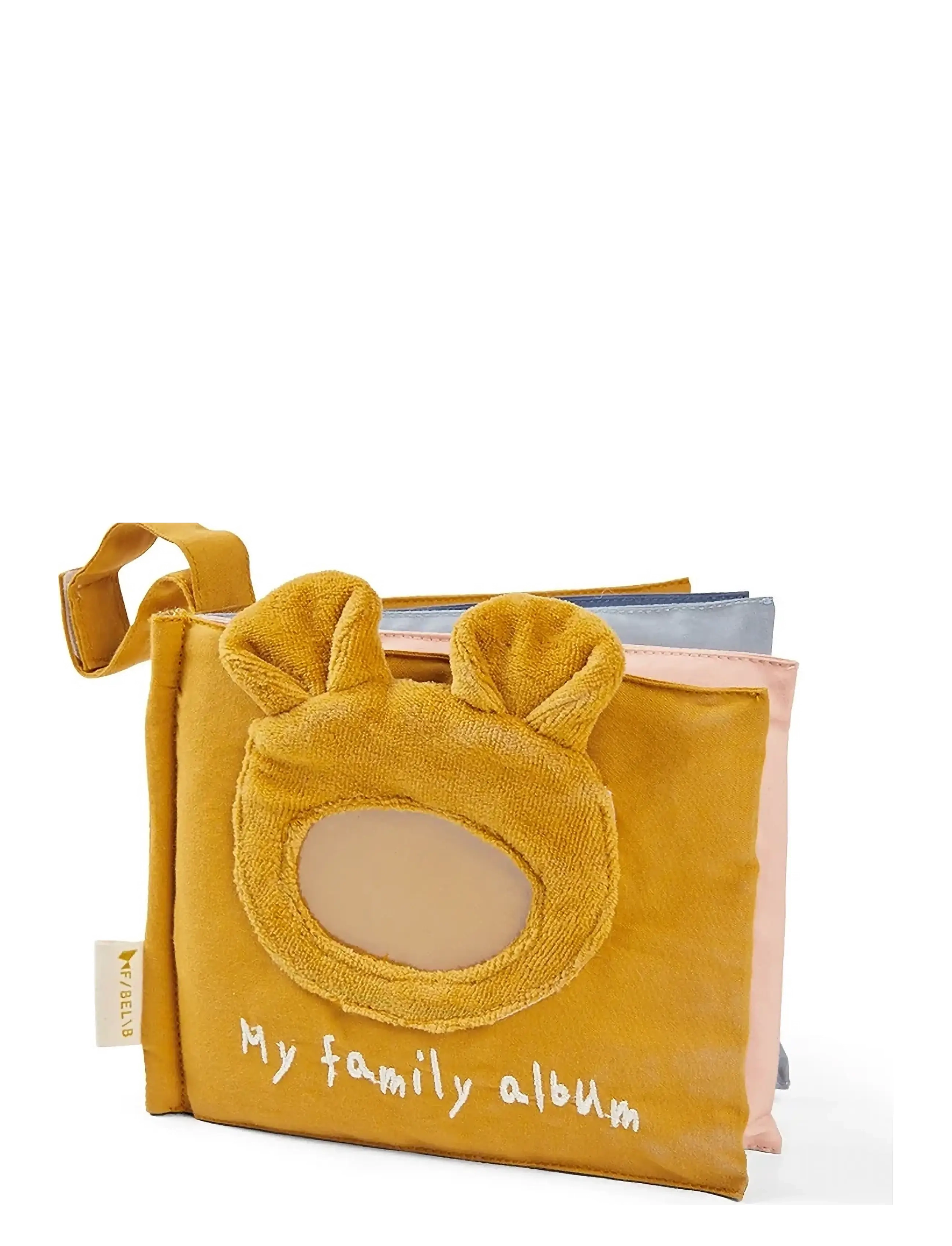 Fabelab Fabric Book My Family Album, One Size, Kids Books, Gelb - Baby Kinder
