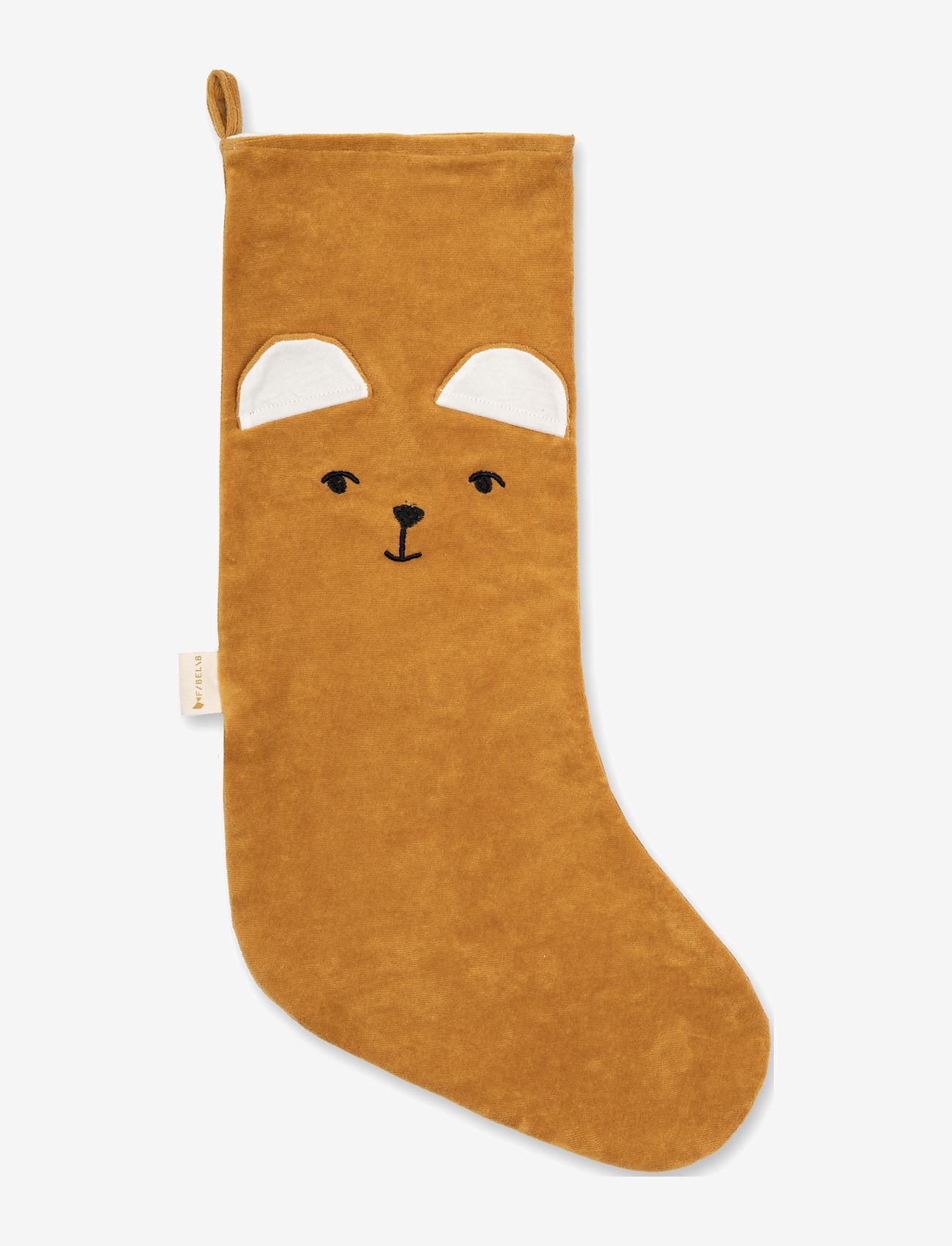 Fabelab - Christmas Stocking - Bear - dekorativt tilbehør - ochre - 2