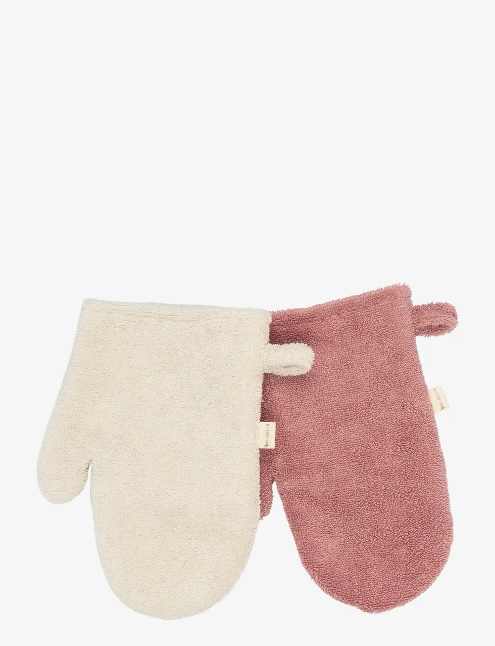 Fabelab - Bath Mitts - 2 pack - Bear and Bunn - klude - ash rose - 2