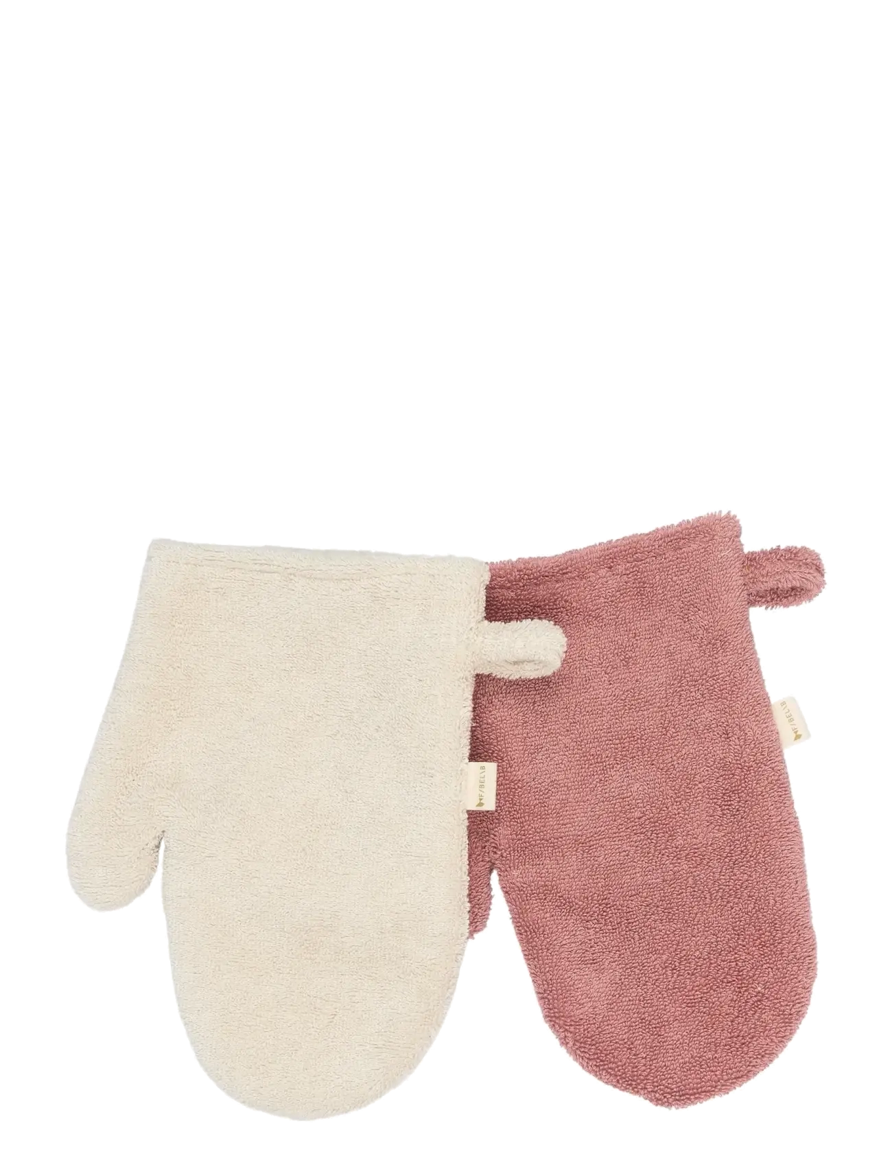 Fabelab - Bath Mitts - 2 pack - Bear and Bunn - waschlappen - ash rose - 2