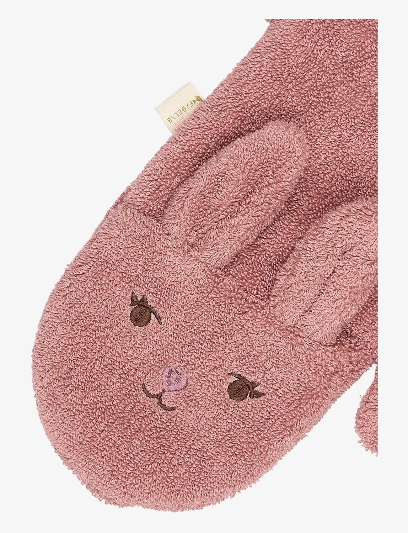 Fabelab - Bath Mitts - 2 pack - Bear and Bunn - cloths - ash rose - 3