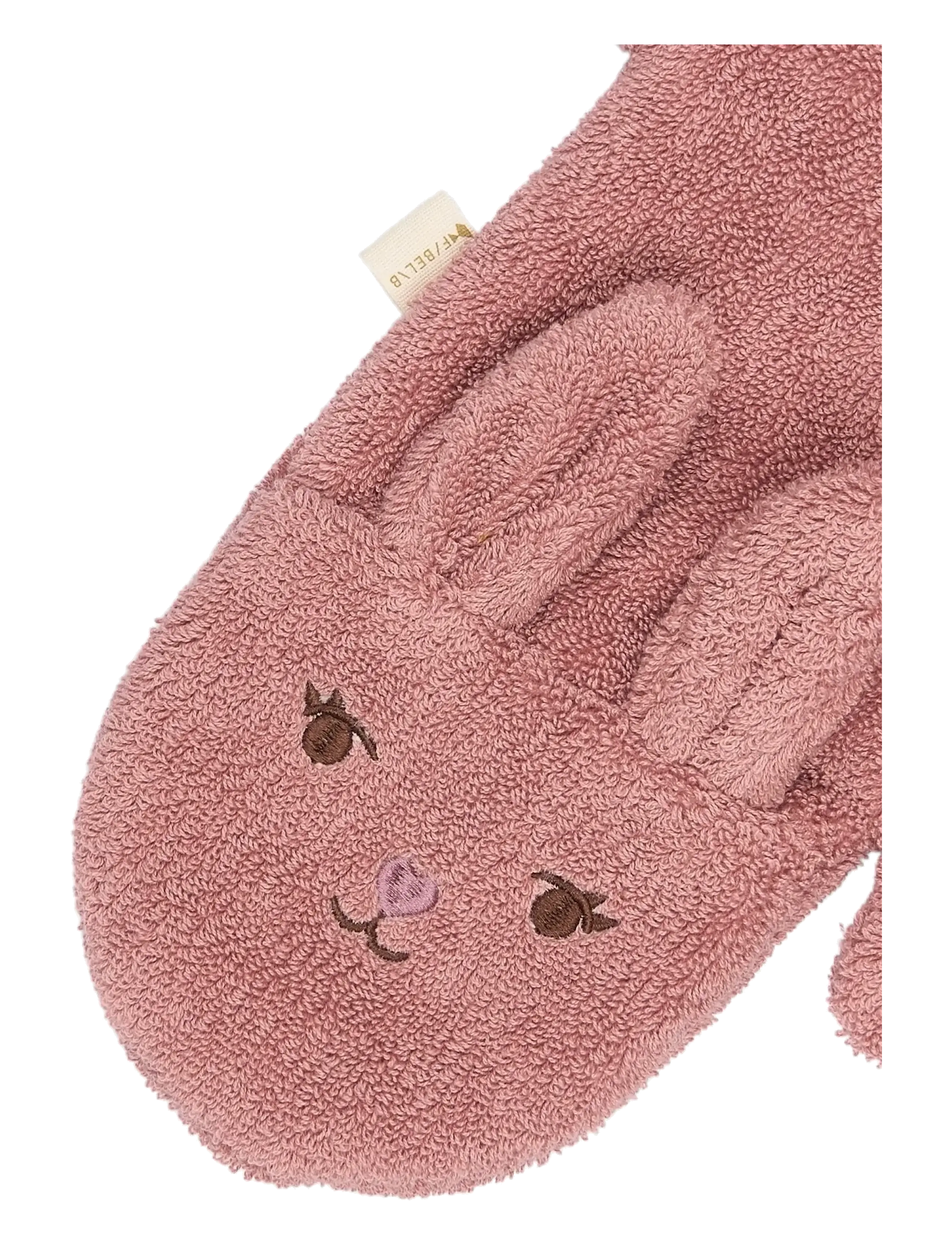 Fabelab - Bath Mitts - 2 pack - Bear and Bunn - waschlappen - ash rose - 3