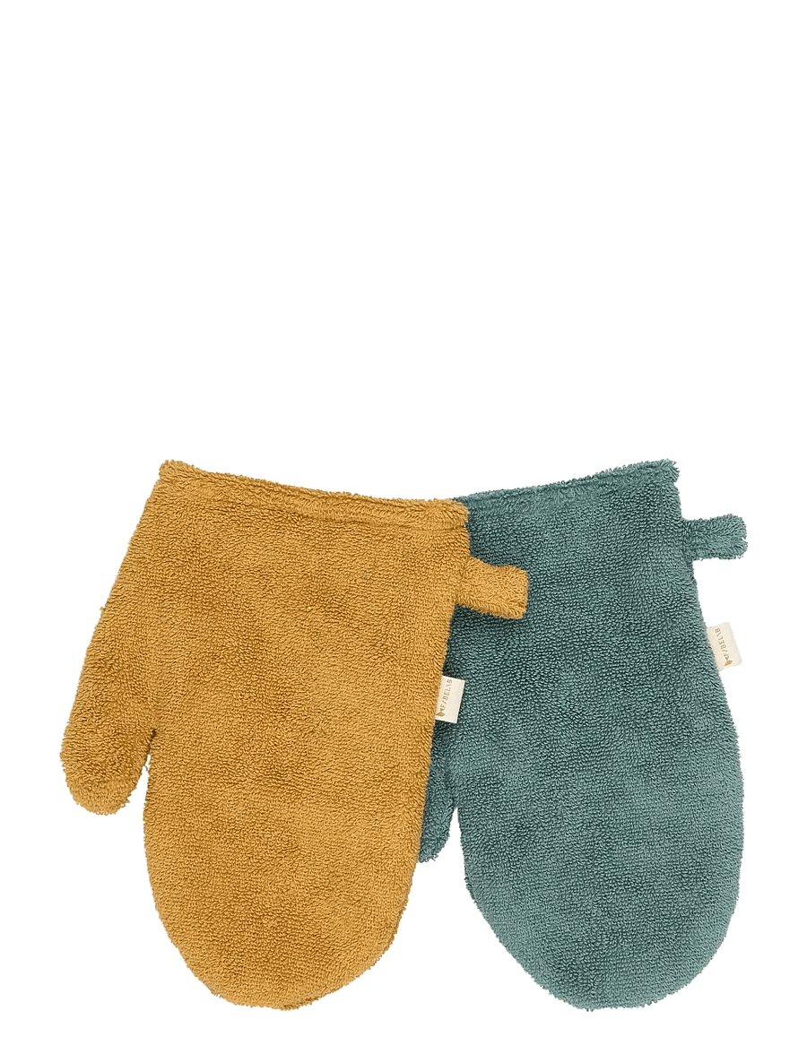 Fabelab - Bath Mitts - 2 pack - Bear and Bunn - myjki - wood thrush - 1