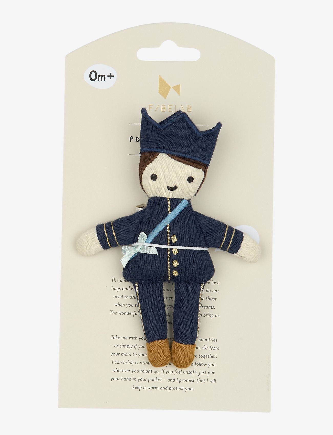 Fabelab - Pocket Friend - King - plüschspielzeug - peacoat - 3