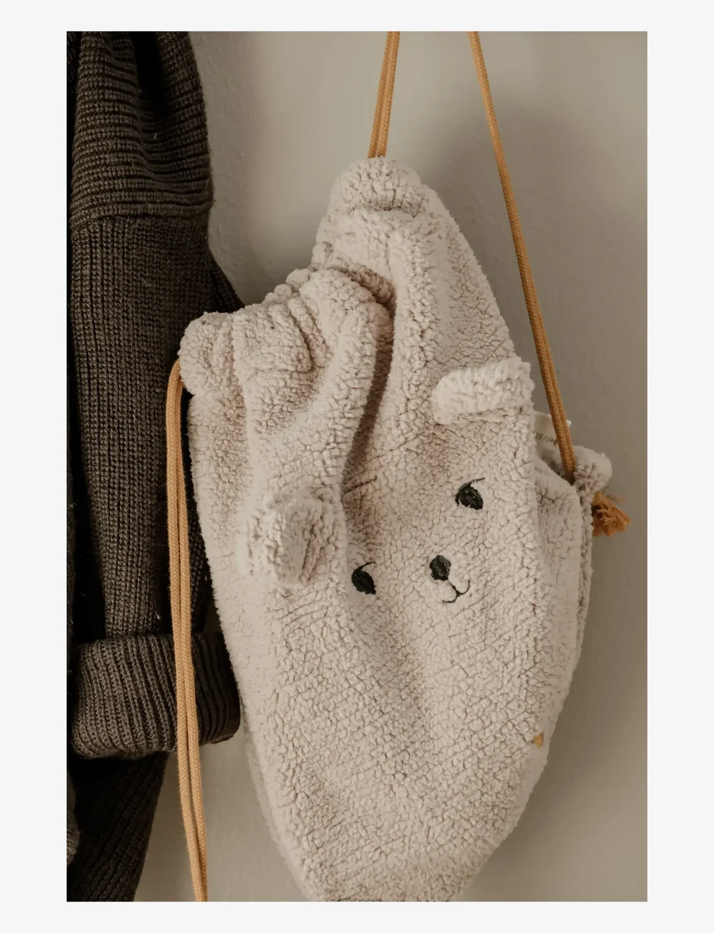 Fabelab - String Bag - Bear - ryggsäckar - oxford tan - 5