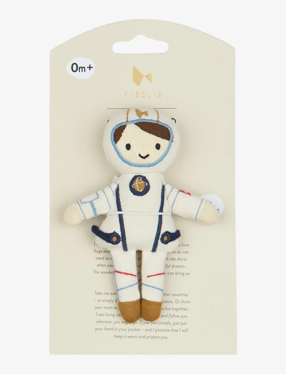Fabelab - Pocket Friend - Astronaut - bamser - natural - 4