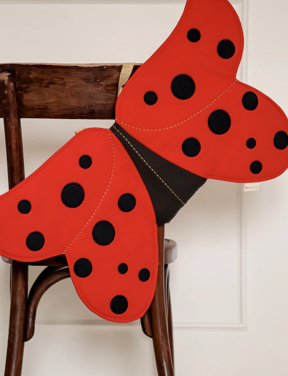 Fabelab - Dress-up Wings - Ladybug - maskeradtillbehör - mars red - 0