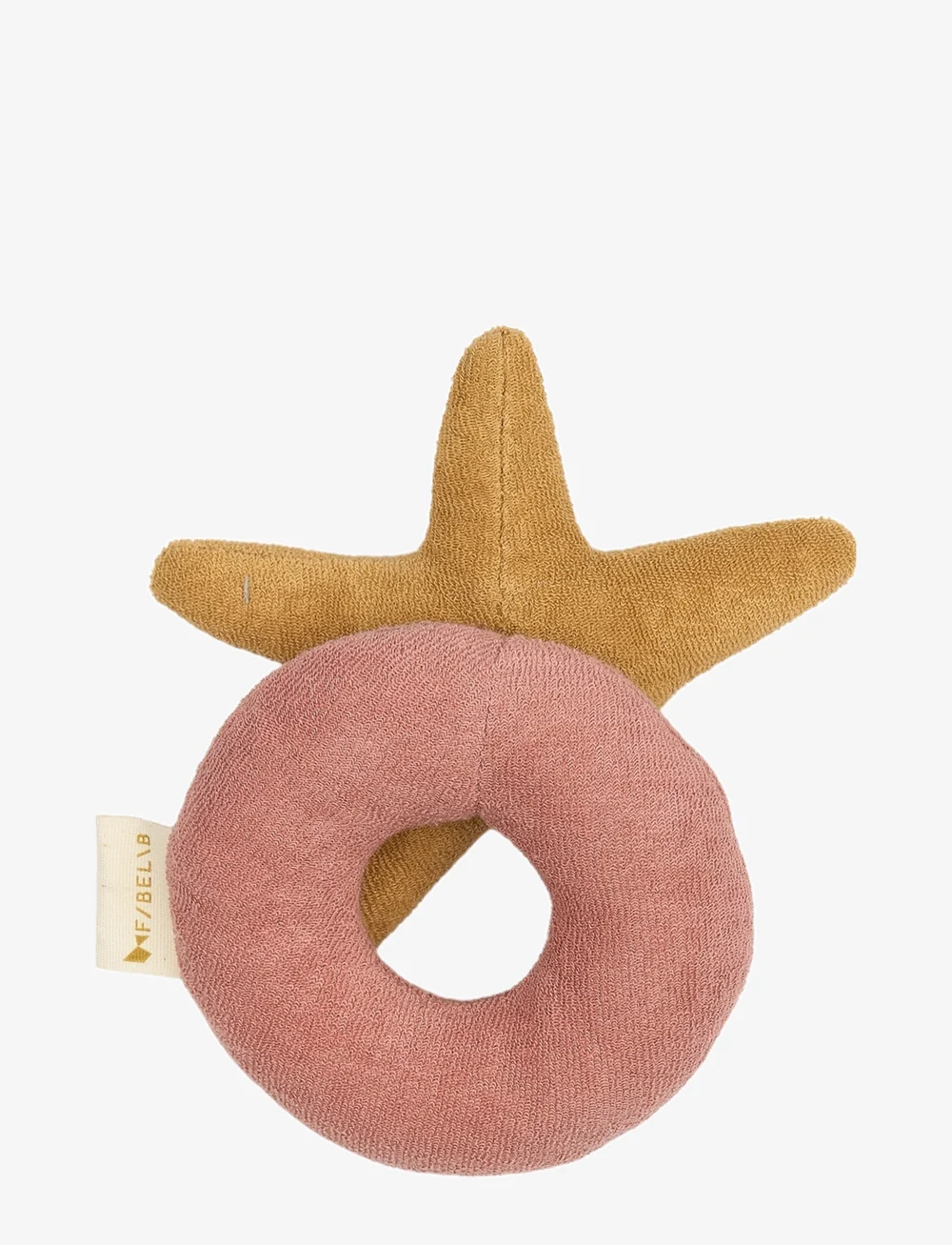 Fabelab - Rattle - Starfish - rasseln - ash rose - 2