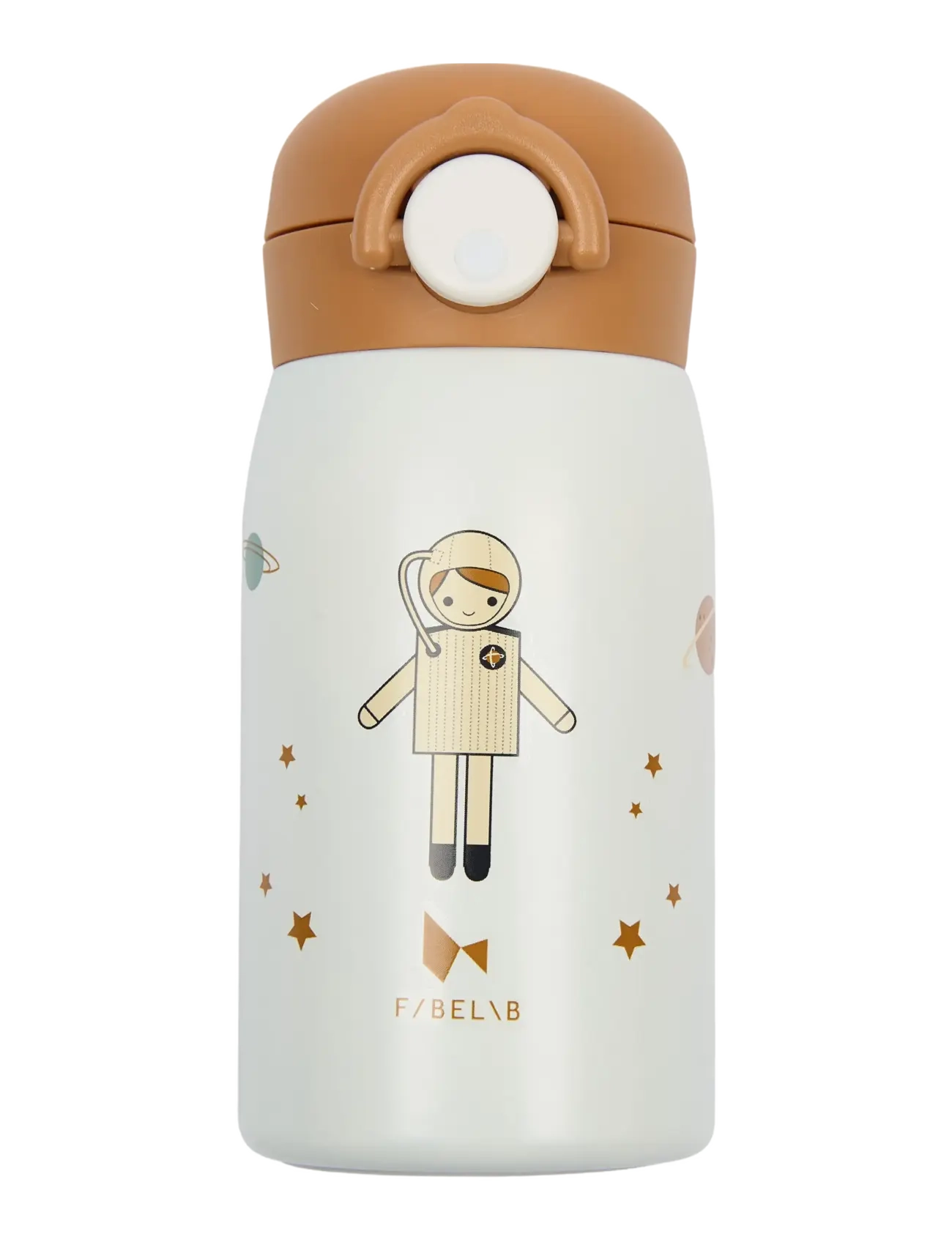 Fabelab Water Bottle Space, One Size, Home, Creme - Meal Time, Kinder
