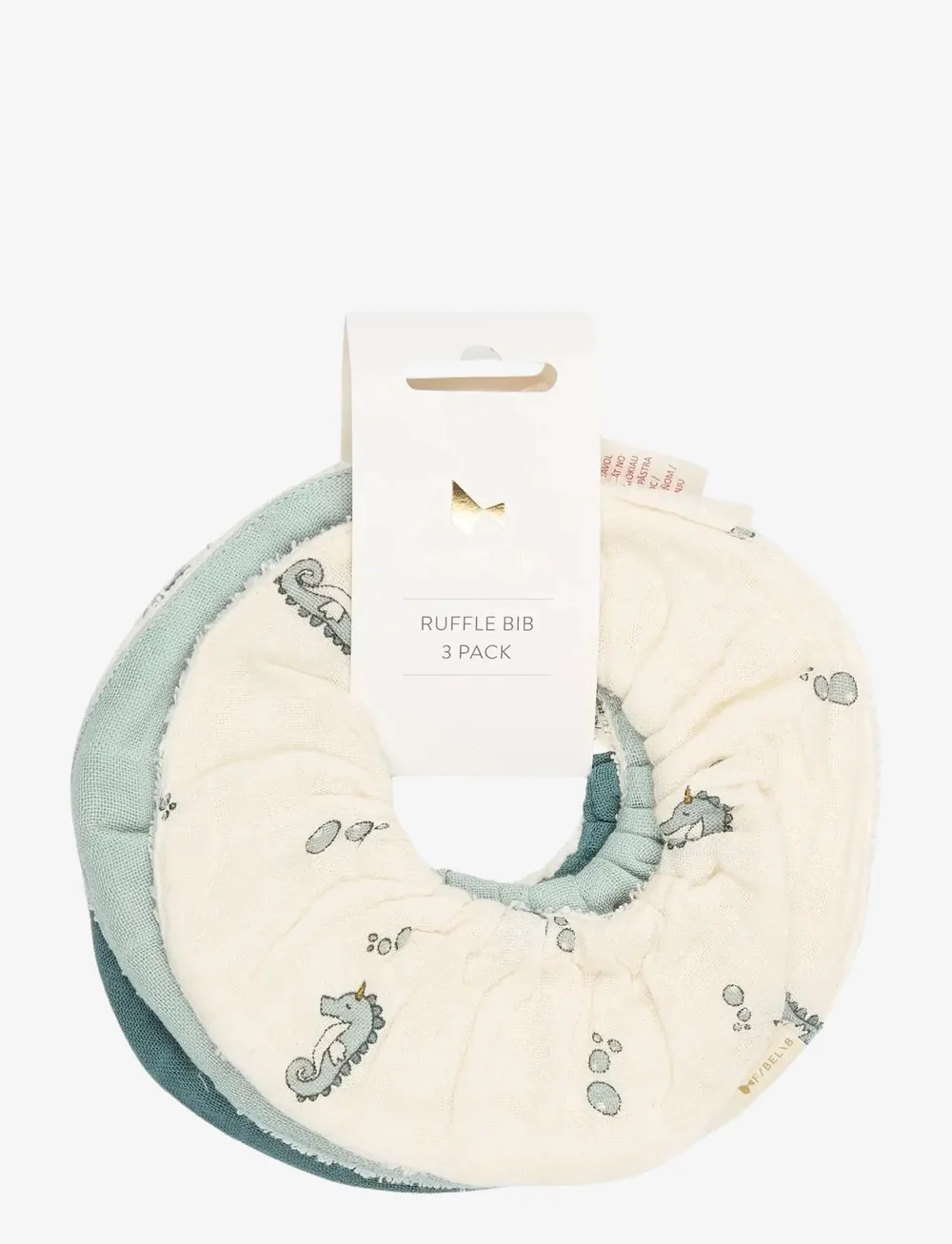 Fabelab - Ruffle Bib 3-pack - Under The Sea - Ärmlösa haklappar - goblin blue - 2