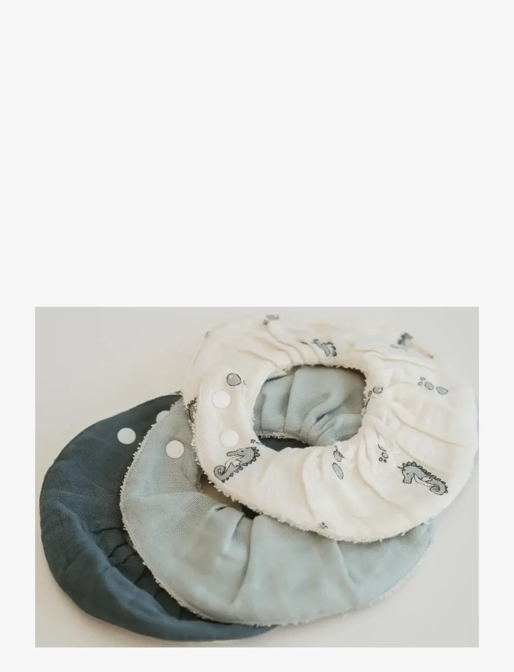 Fabelab - Ruffle Bib 3-pack - Under The Sea - Ärmlösa haklappar - goblin blue - 4