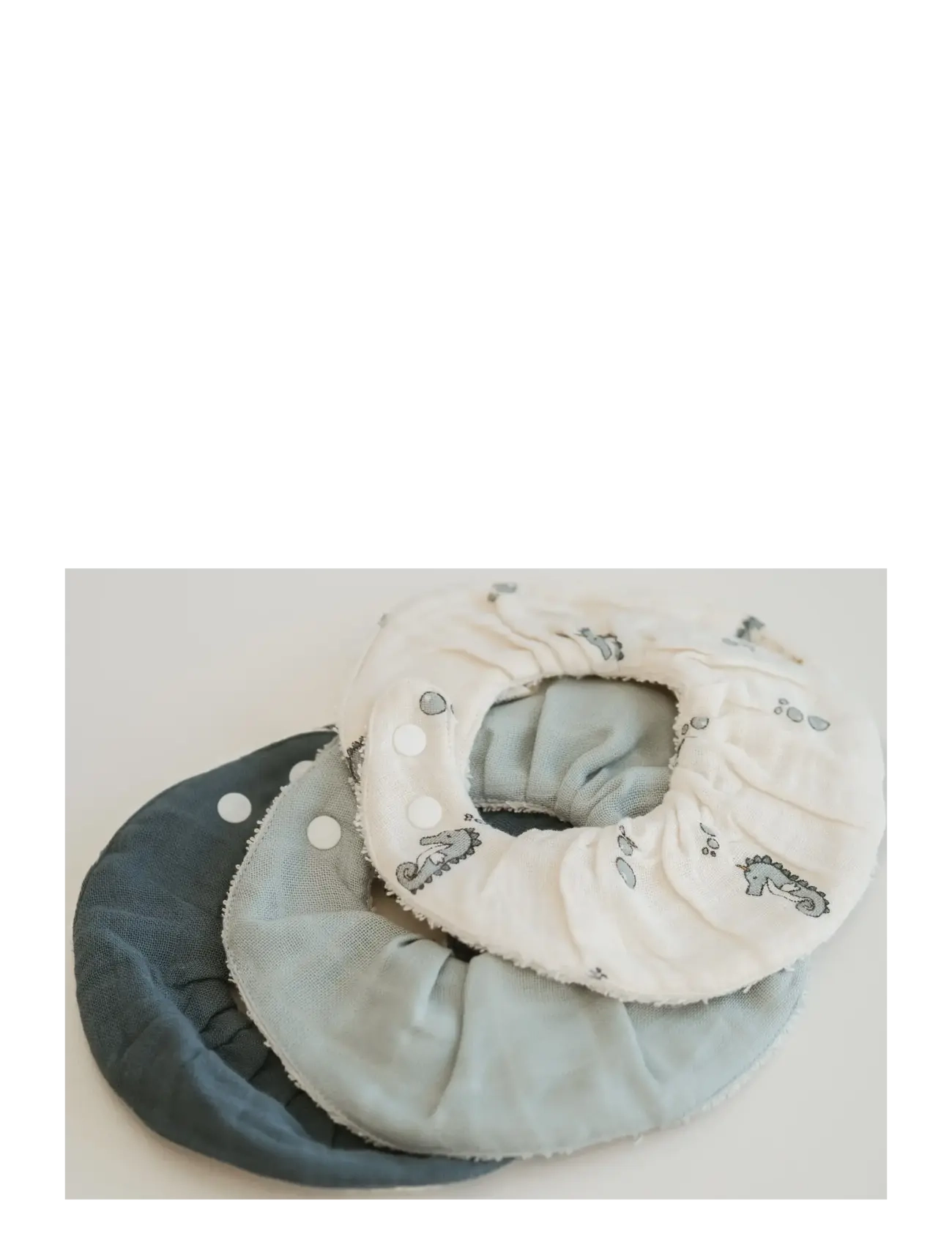 Fabelab - Ruffle Bib 3-pack - Under The Sea - Ärmlösa haklappar - goblin blue - 4