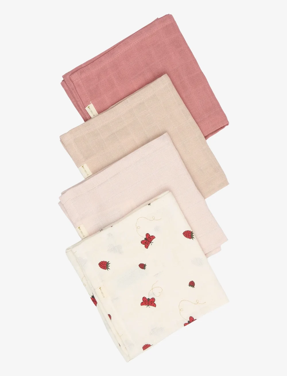 Fabelab - Muslin 4-pack - Into The Garden - muslīna drānas - ash rose - 2