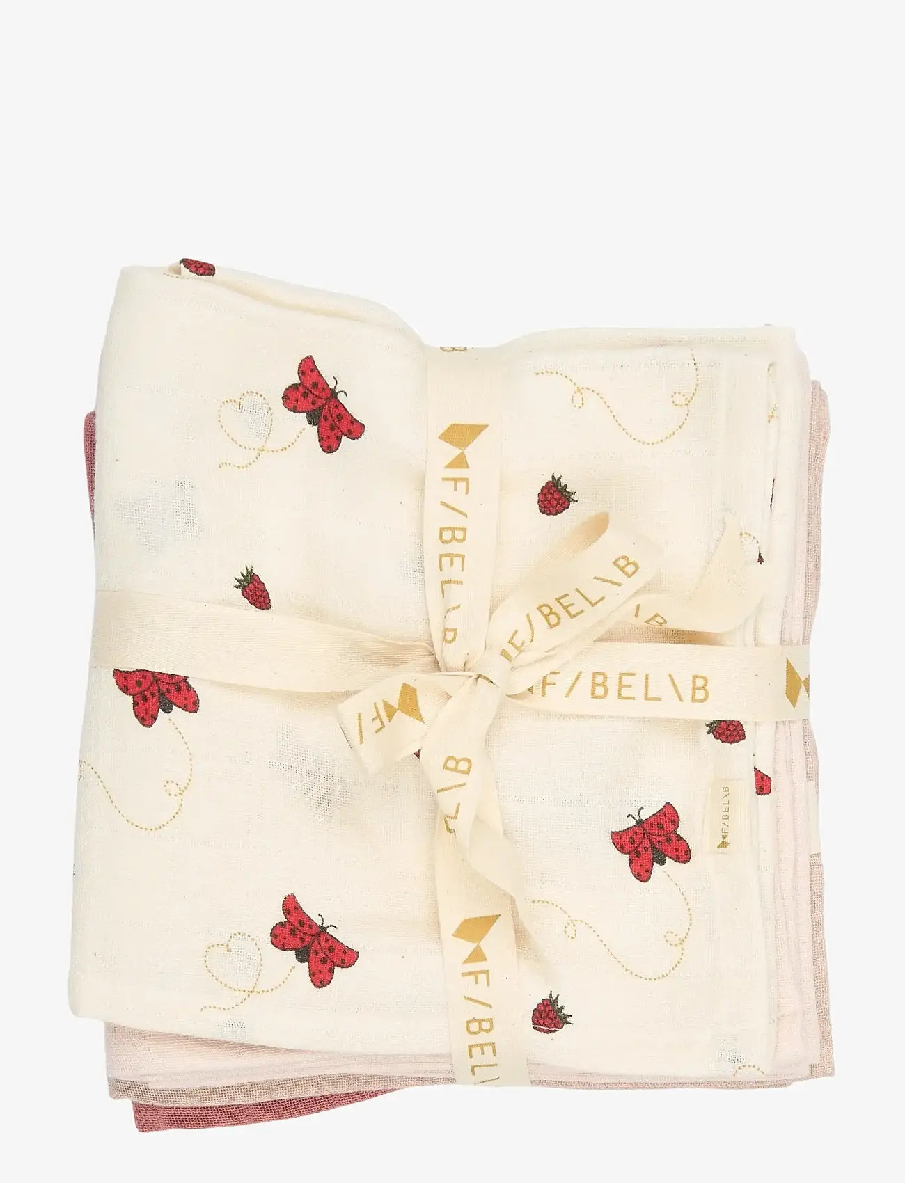 Fabelab - Muslin 4-pack - Into The Garden - muslin cloths - peach whip - 1