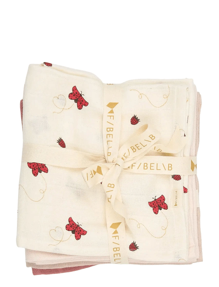 Fabelab - Muslin 4-pack - Into The Garden - mulldecken - peach whip - 1