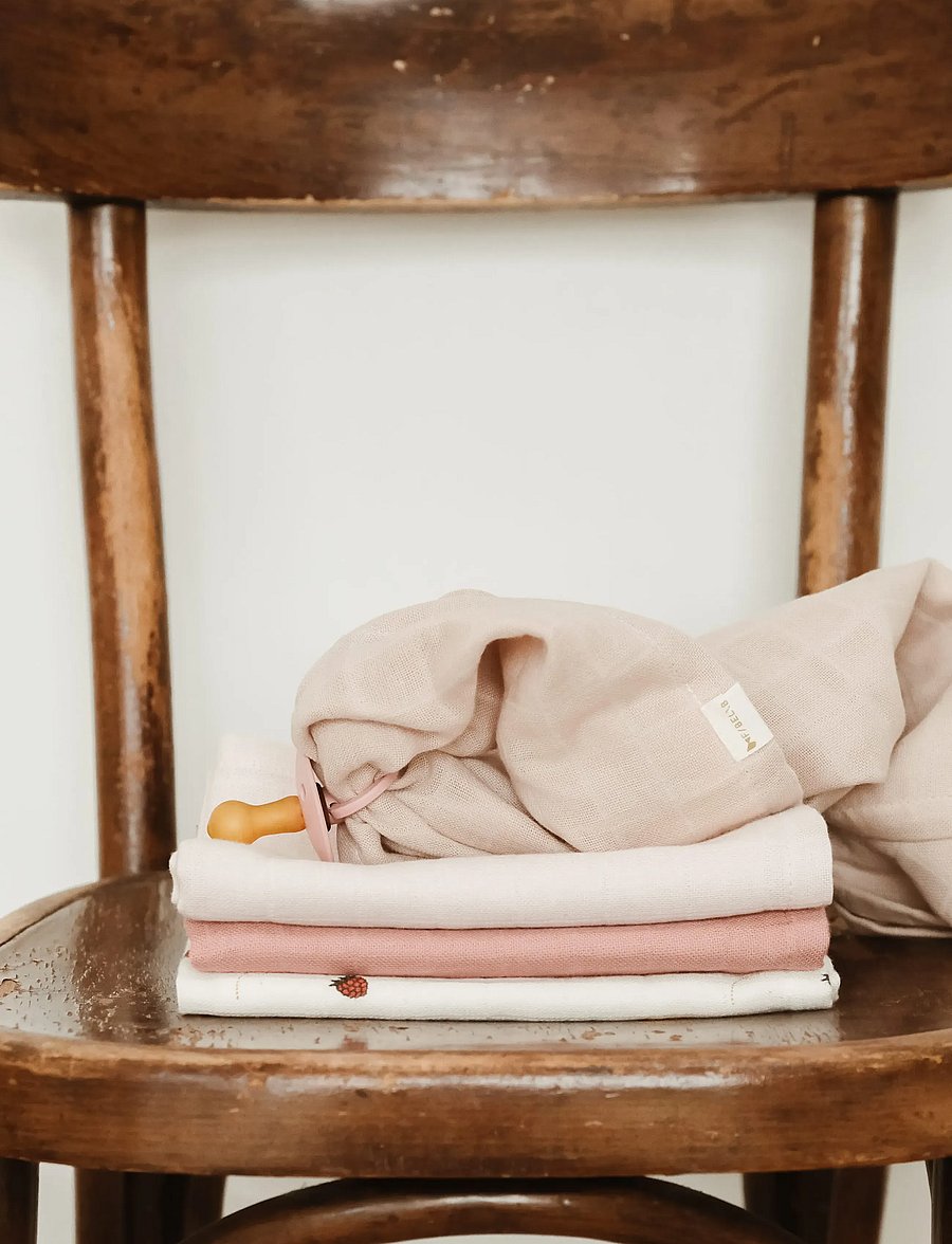 Fabelab - Muslin 4-pack - Into The Garden - mulldecken - peach whip - 3