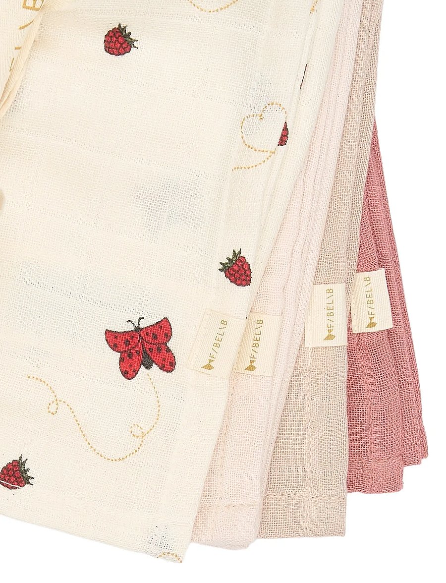 Fabelab - Muslin 4-pack - Into The Garden - mulldecken - peach whip - 5