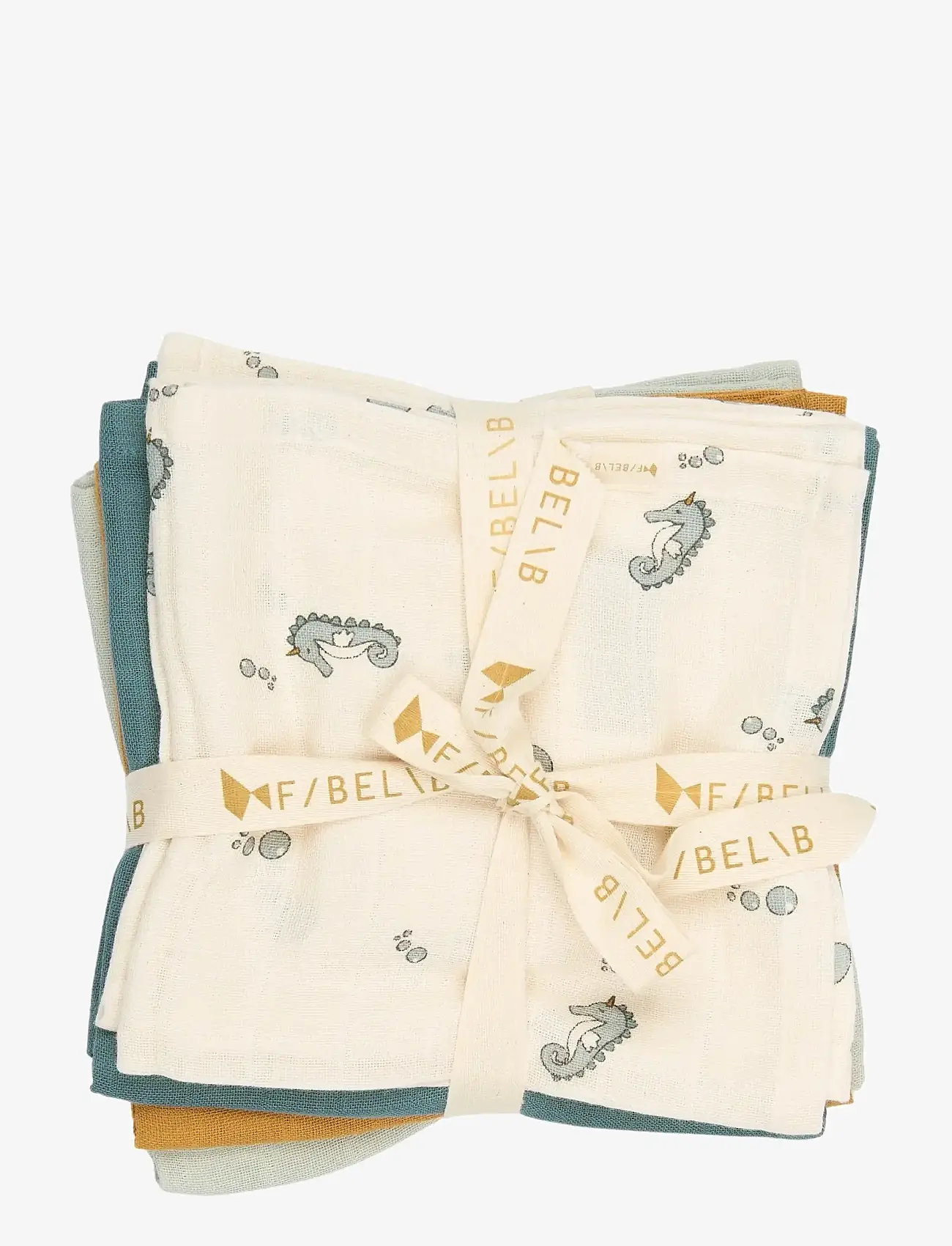 Fabelab - Muslin 4-pack - Under The Sea - muslindukar - wood thrush - 1