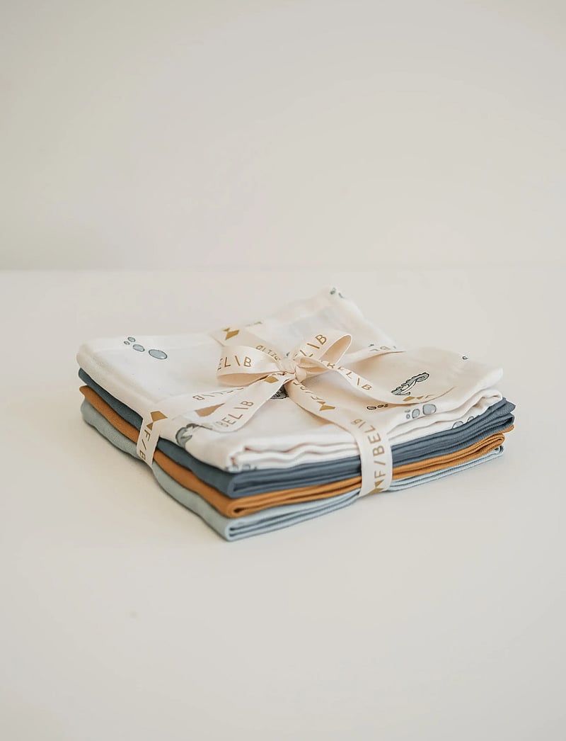 Fabelab - Muslin 4-pack - Under The Sea - mulltücher - wood thrush - 4