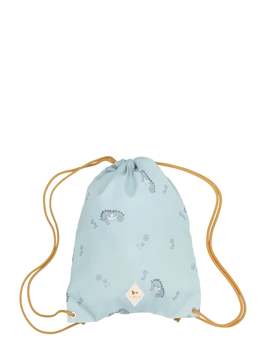 Fabelab - String Bag - Under The Sea - Íþróttatöskur - misty blue - 1