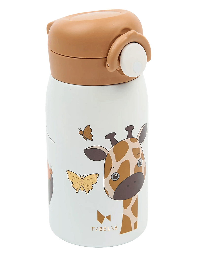 Fabelab - Water Bottle - Small - Giraf - water bottles - whisper white - 0