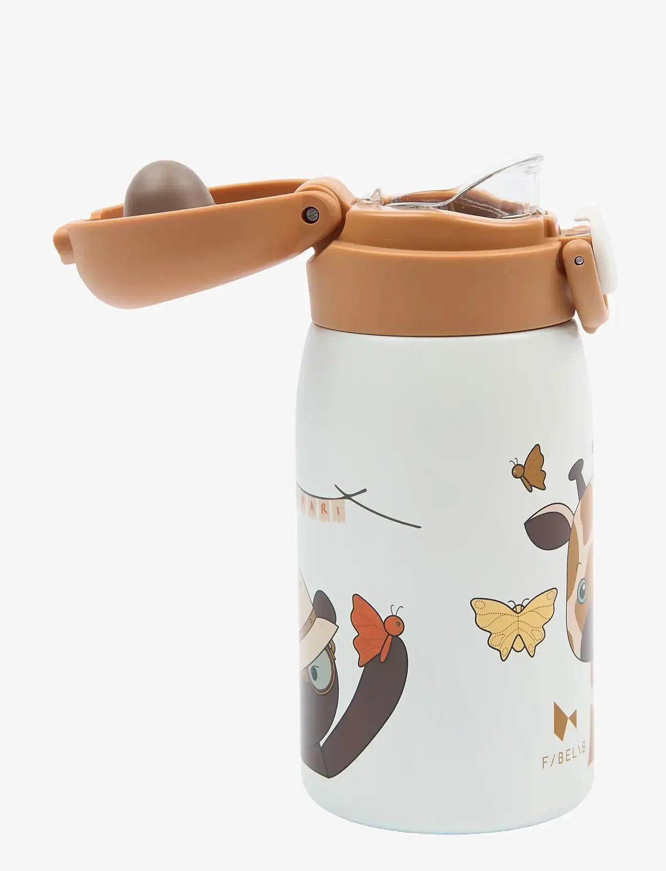 Fabelab - Water Bottle - Small - Giraf - water bottles - whisper white - 2