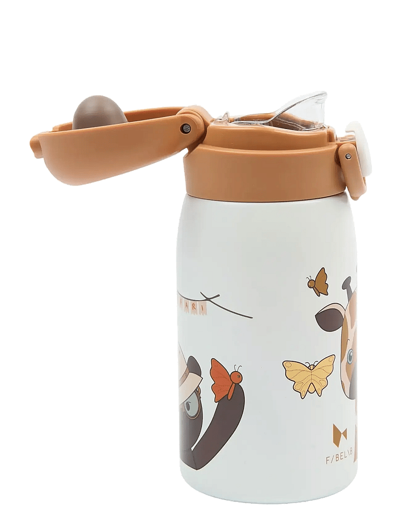 Fabelab - Water Bottle - Small - Giraf - water bottles - whisper white - 2