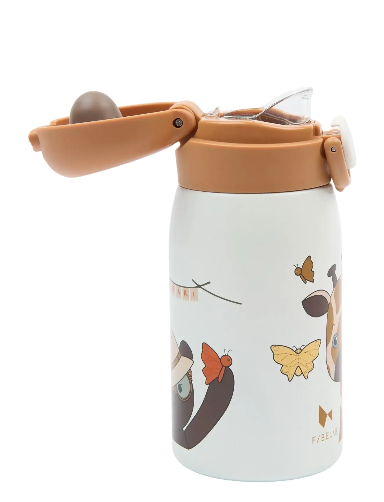 Fabelab - Water Bottle - Small - Giraf - vattenflaskor - whisper white - 2