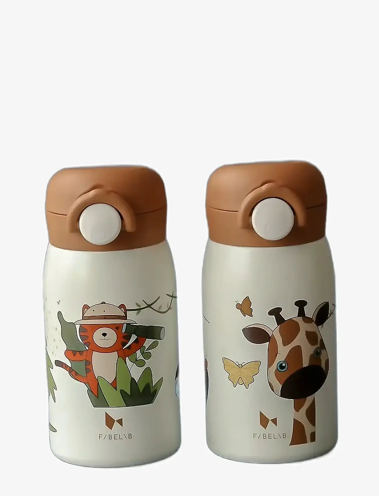 Fabelab - Water Bottle - Small - Giraf - water bottles - whisper white - 3