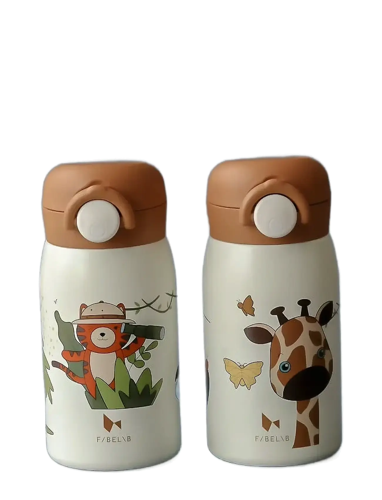 Fabelab - Water Bottle - Small - Giraf - vattenflaskor - whisper white - 3