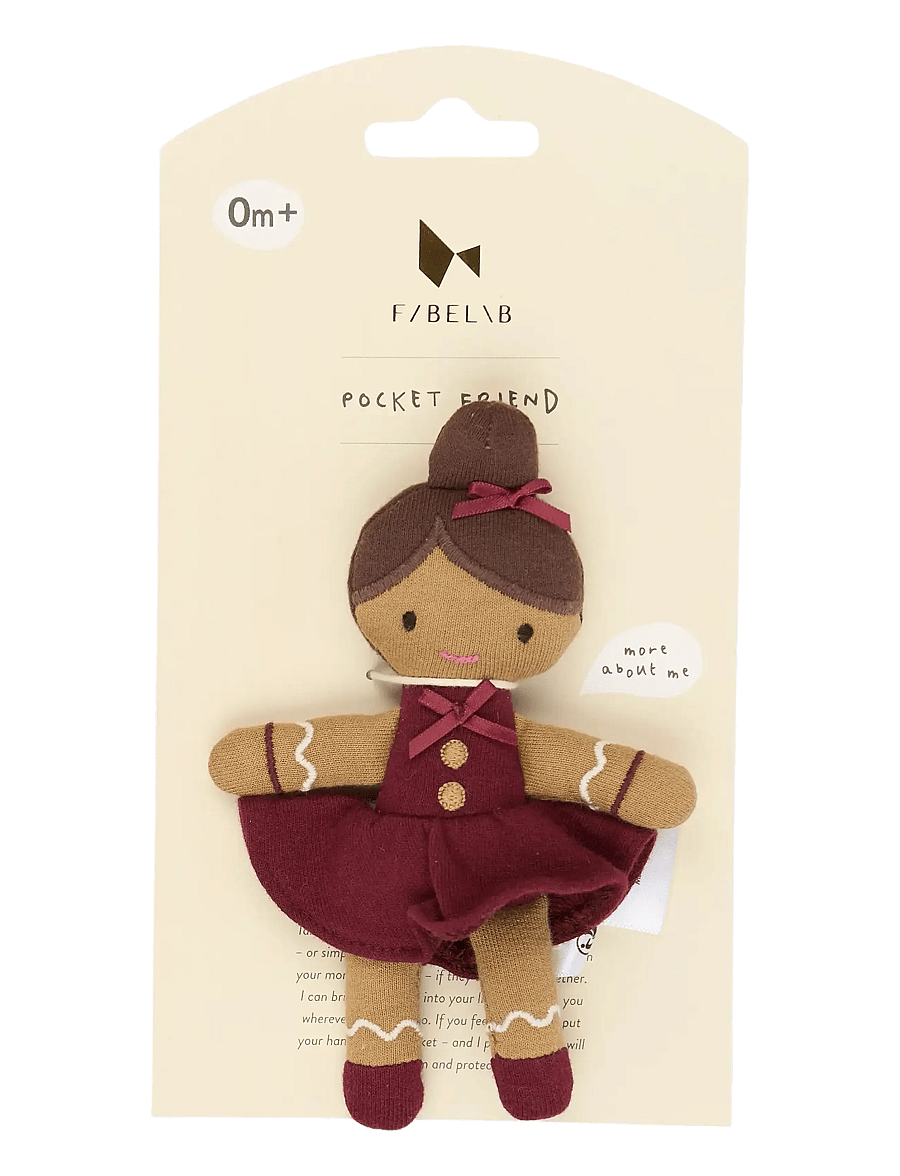 Fabelab - Pocket Friend - Gingerbread Girl - cabernet - 3