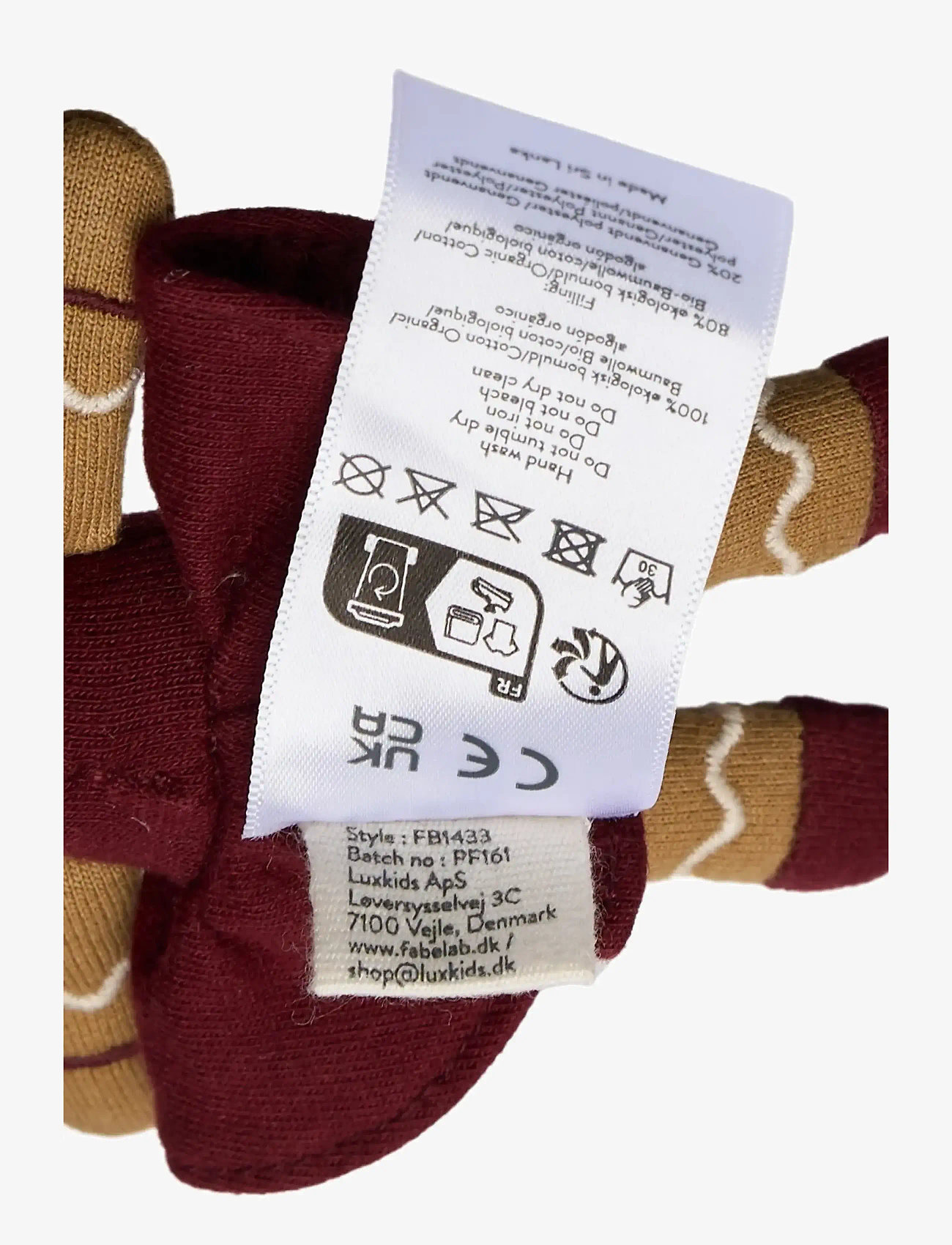 Fabelab - Pocket Friend - Gingerbread Girl - mjuka leksaker - cabernet - 4