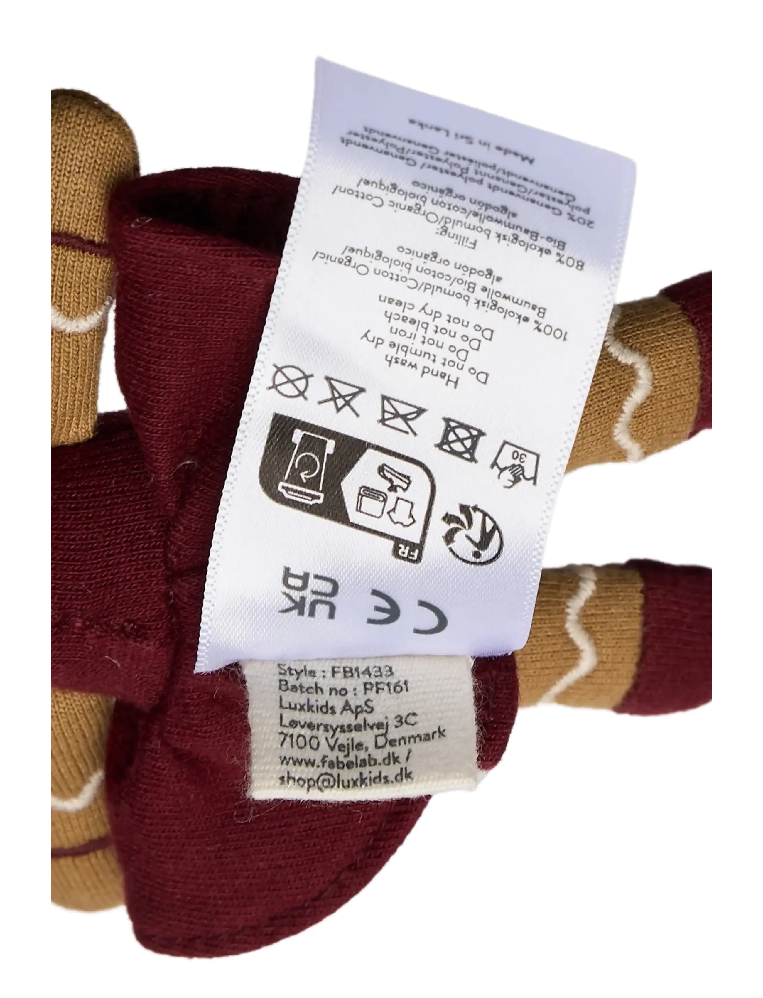 Fabelab - Pocket Friend - Gingerbread Girl - cabernet - 4