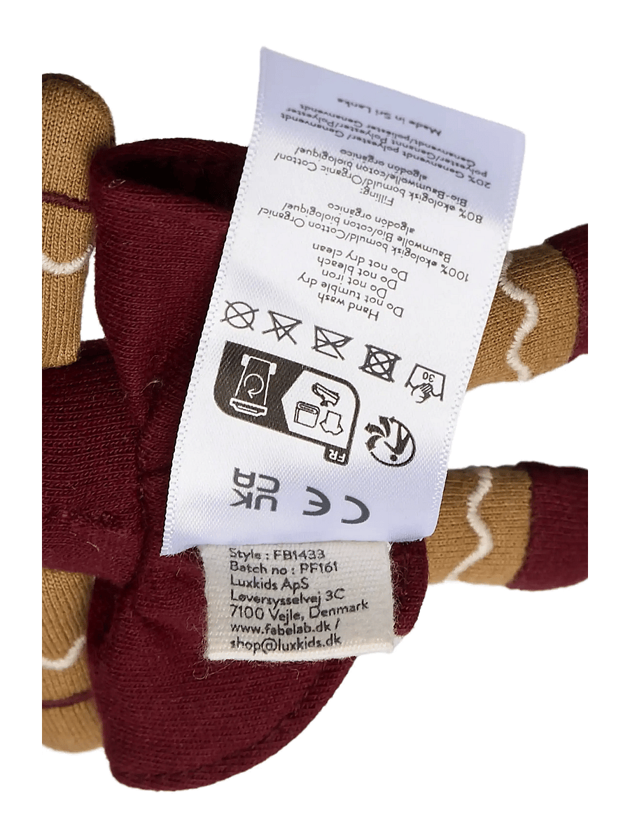 Fabelab - Pocket Friend - Gingerbread Girl - cabernet - 4